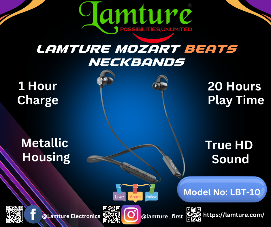 Lamture Mozart Beats BT Neckband.