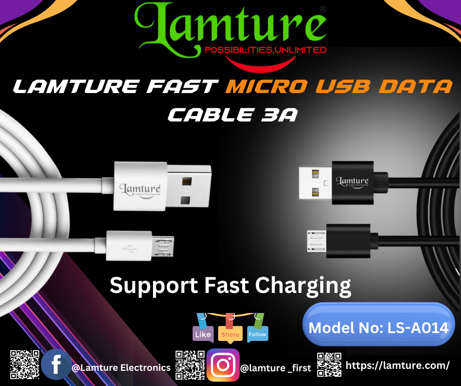 Lamture Fast Micro USB Cable: Charging & Sync micro usb cable