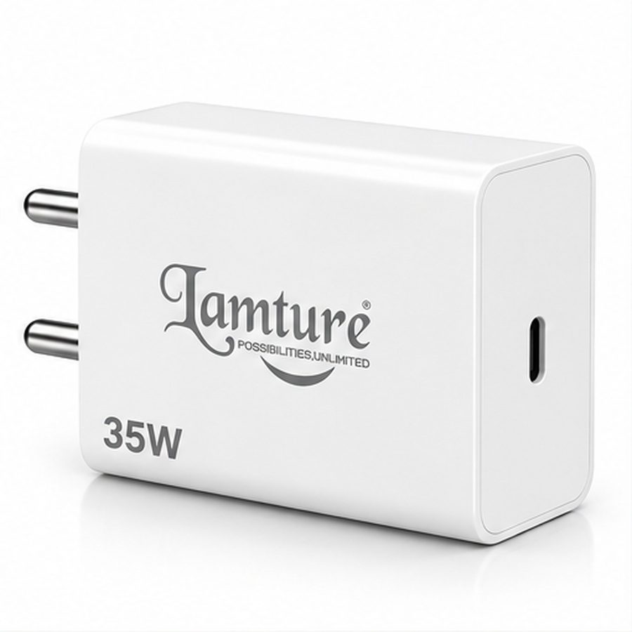 Lamture 35W Fast PD Charger with USB-C Port + Free Type-C to C Cable